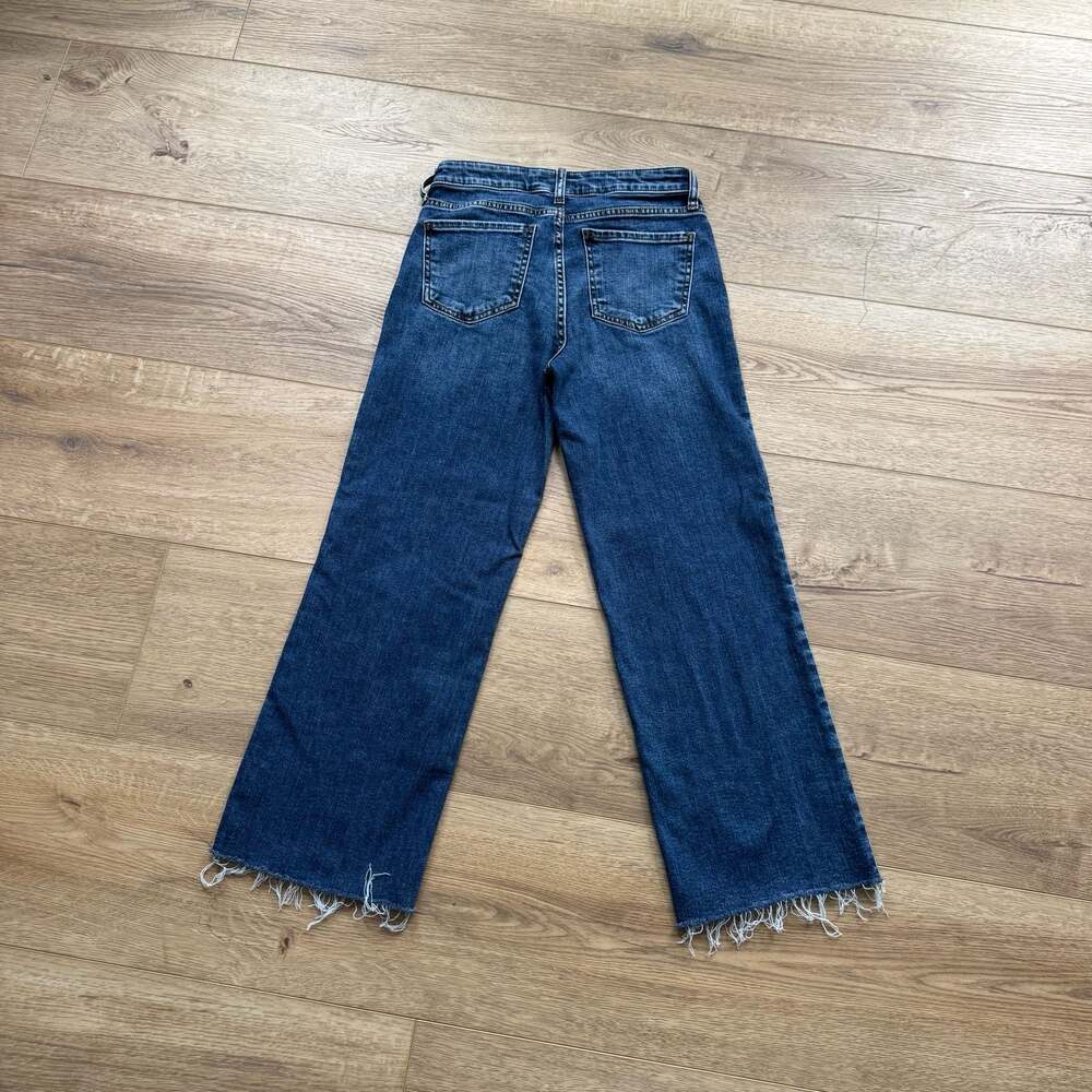 KUT from the Kloth Charlotte High Rise Culotte Jeans Wide Leg Crop 0 - Picture 4 of 7